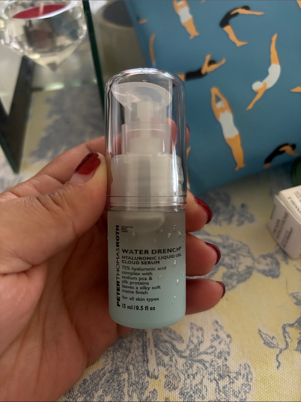 Peter Thomas Roth Hydrating Primer Serum in Light Blue Bottle